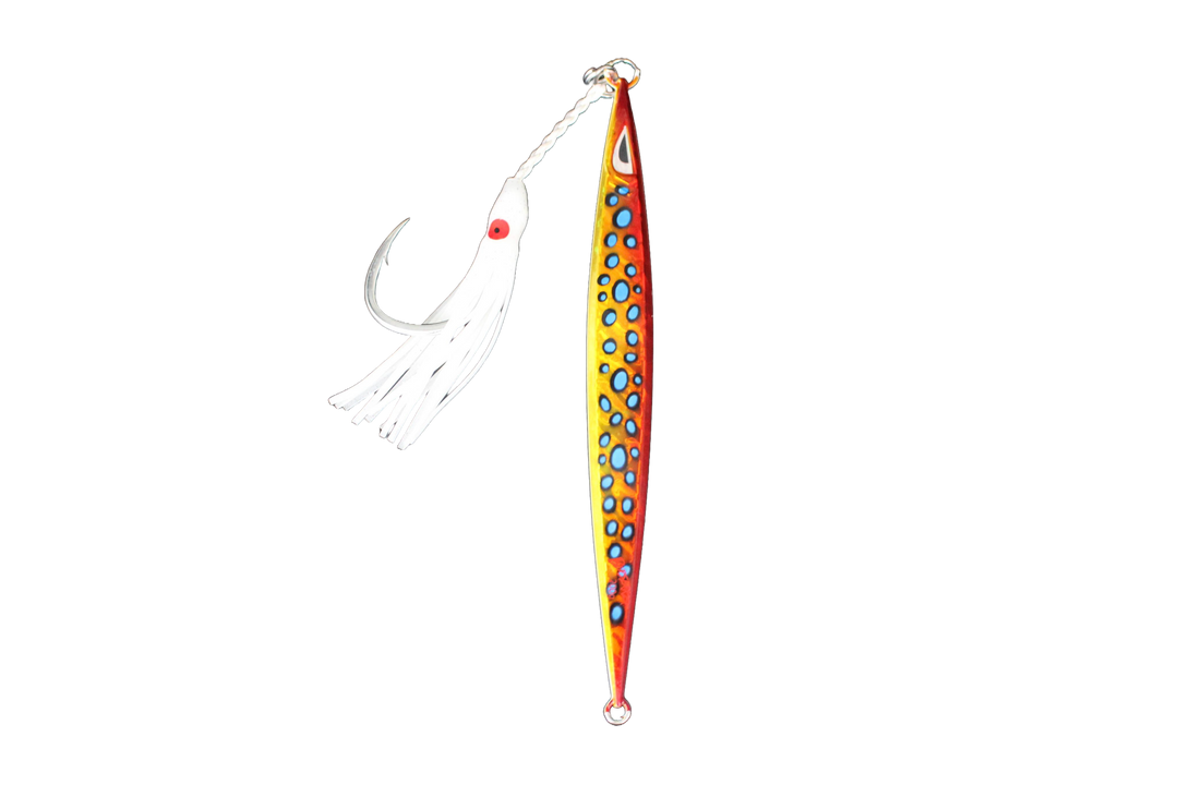 Jaw Slinger Knife Jig Coral Trout Glow BKK