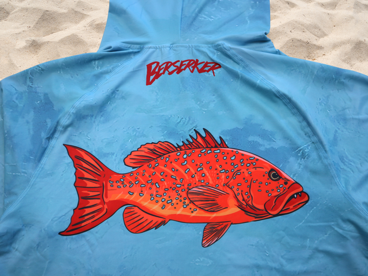 Berserker Performance Fishing Hoodie Coral Trout