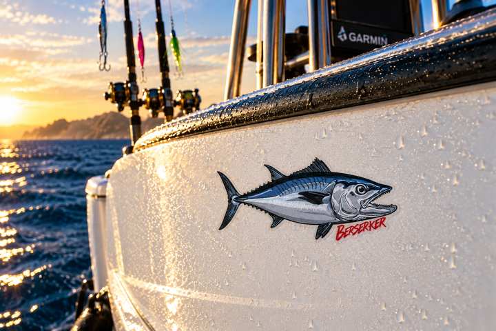 Dogtooth Tuna Vinyl Fish Stickers