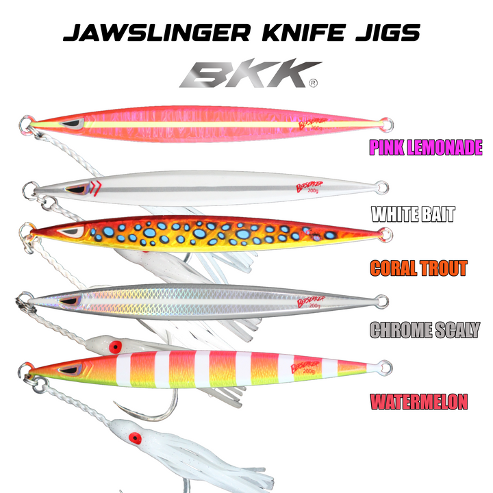 Jaw Slinger Knife Jigs Value Pack BKK x 5