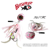 Berserker Kabura Slider Jig Gen 2 Storm White Glow