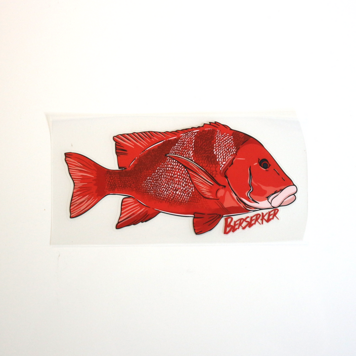 Red Emperor Vinyl Fish Stickers