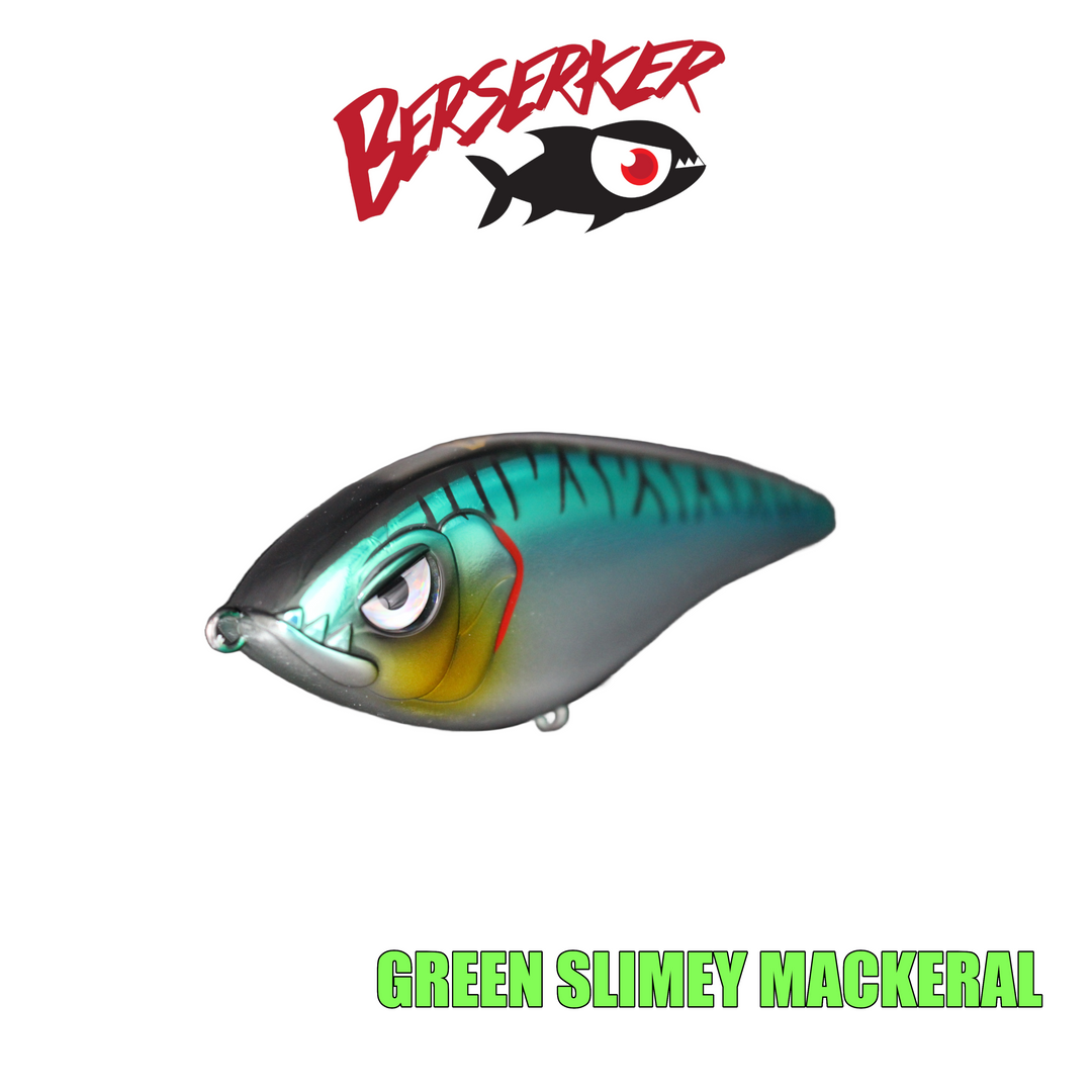 Berserker RipGlide Slow Sinking Stickbait  - Green Slimey Mackeral