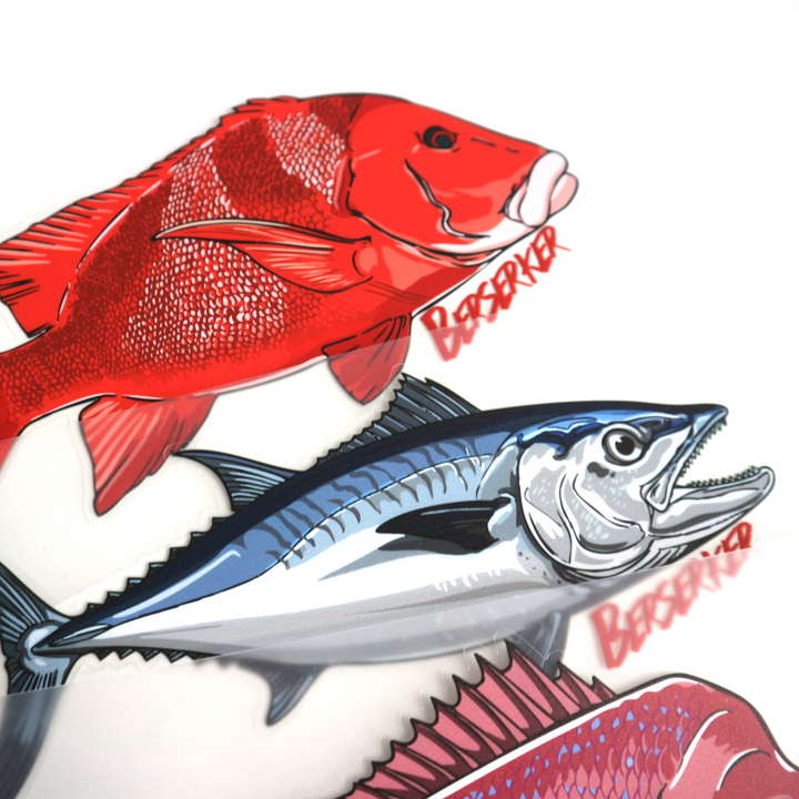 Vinyl Fish Stickers Value Pack x 4