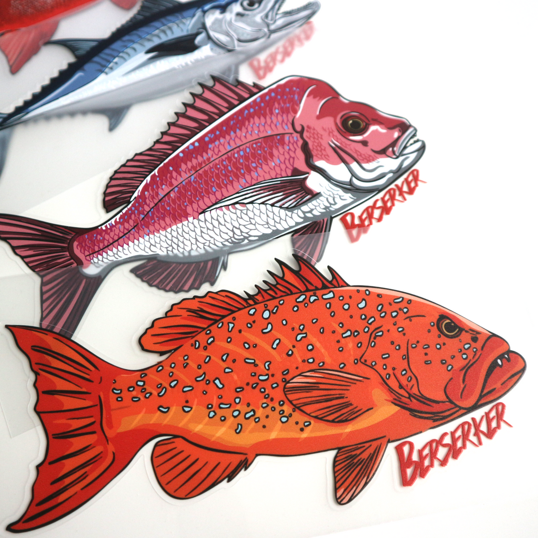 Vinyl Fish Stickers Value Pack x 4
