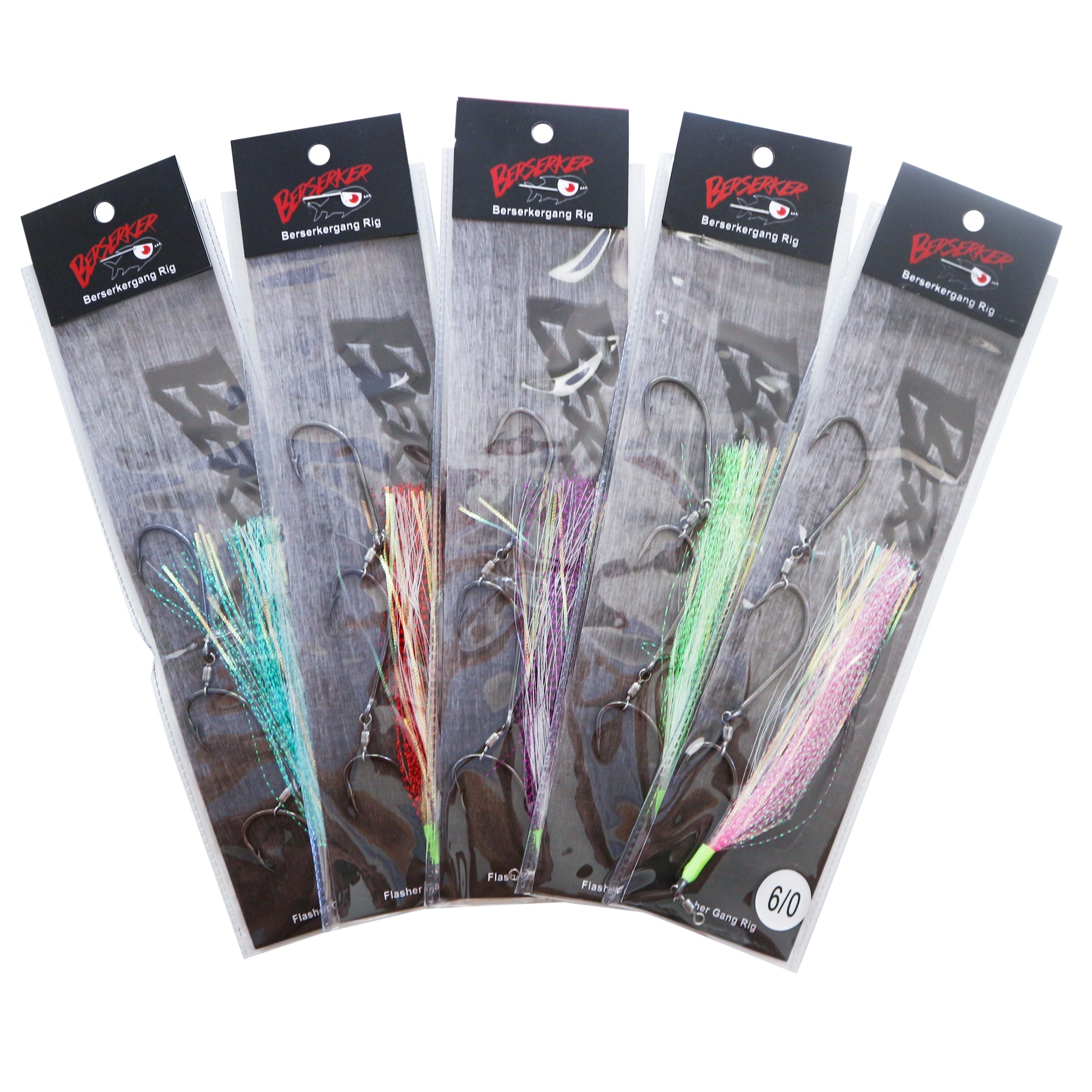 Gang Rigs Berserker Flasher Gang Hook Rigs Value Pack – Berserker Fishing