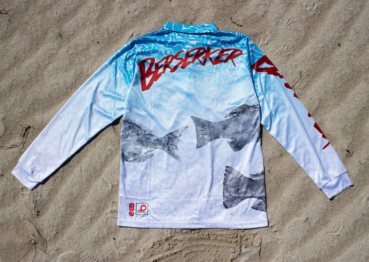 Berserker Gyotaku Reefies Fishing Collared Jersey
