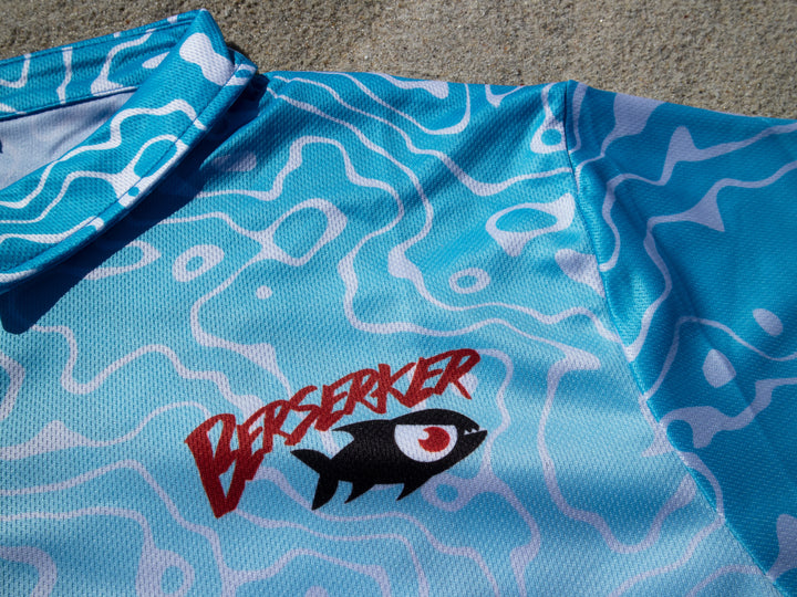 Berserker Gyotaku Reefies Fishing Collared Jersey