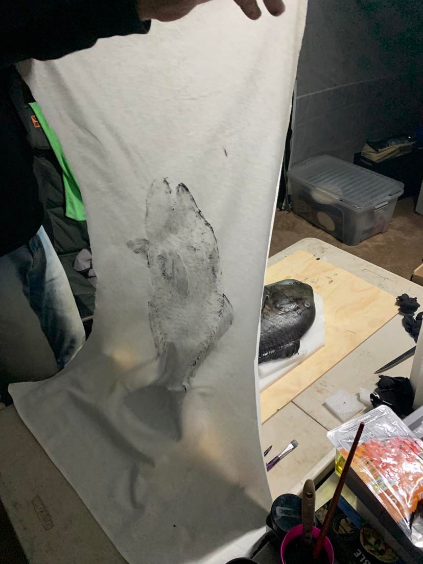 Berserker Gyotaku Reefies Fishing Collared Jersey